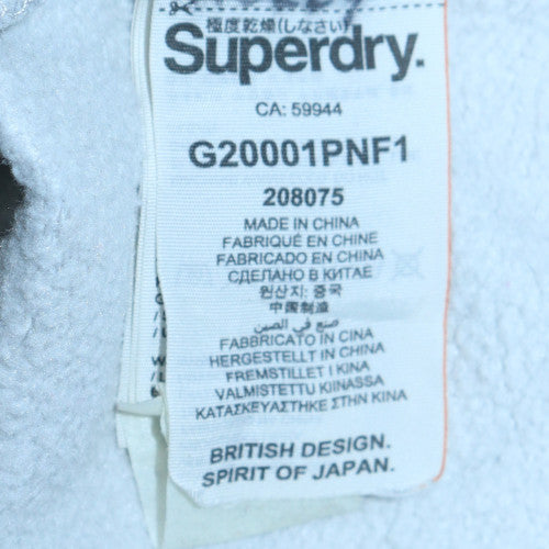 Womens UK Size S Superdry Grey Full Zip Hoodie