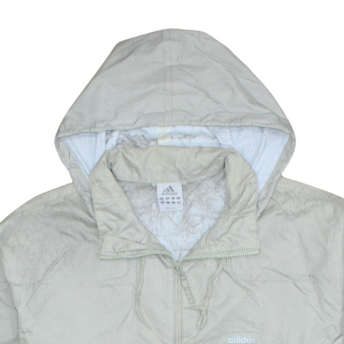 Mens UK Size L adidas Beige Windbreaker Coat