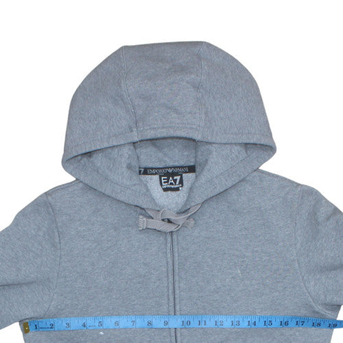 Mens UK Size S Emporio Armani Ea7 Grey Full Zip Hoodie