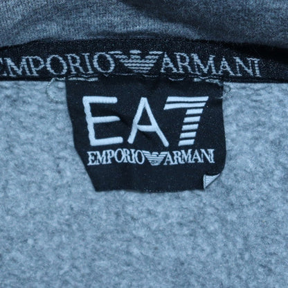 Mens UK Size S Emporio Armani Ea7 Grey Full Zip Hoodie