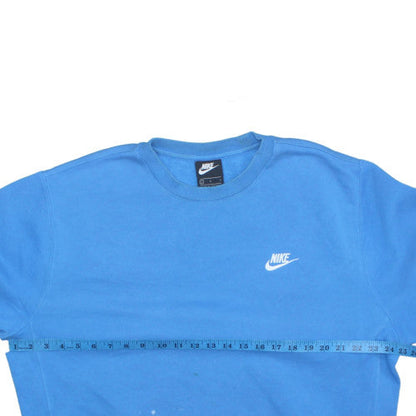 Mens UK Size L Nike Blue Pullover Sweatshirt