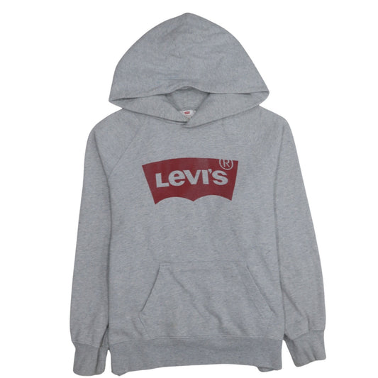Mens UK Size M Levi's Grey Pullover Hoodie