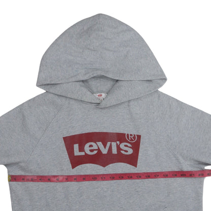 Mens UK Size M Levi's Grey Pullover Hoodie