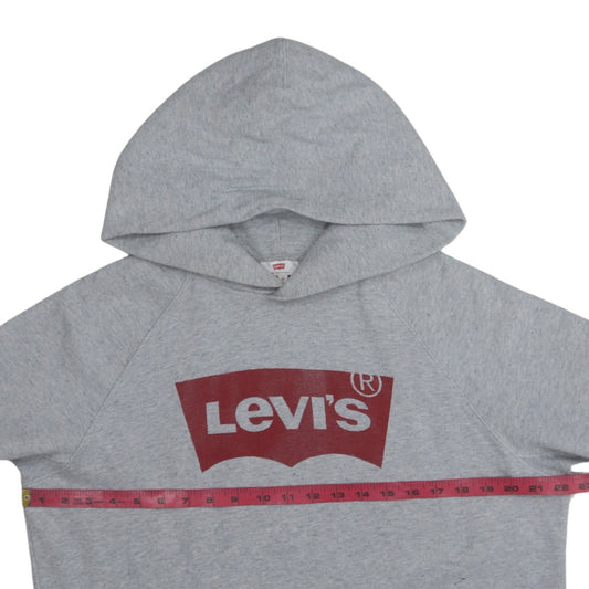 Mens UK Size M Levi's Grey Pullover Hoodie