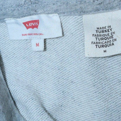 Mens UK Size M Levi's Grey Pullover Hoodie