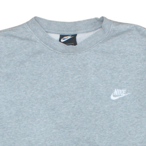 Mens UK Size L Nike Grey Pullover Sweatshirt