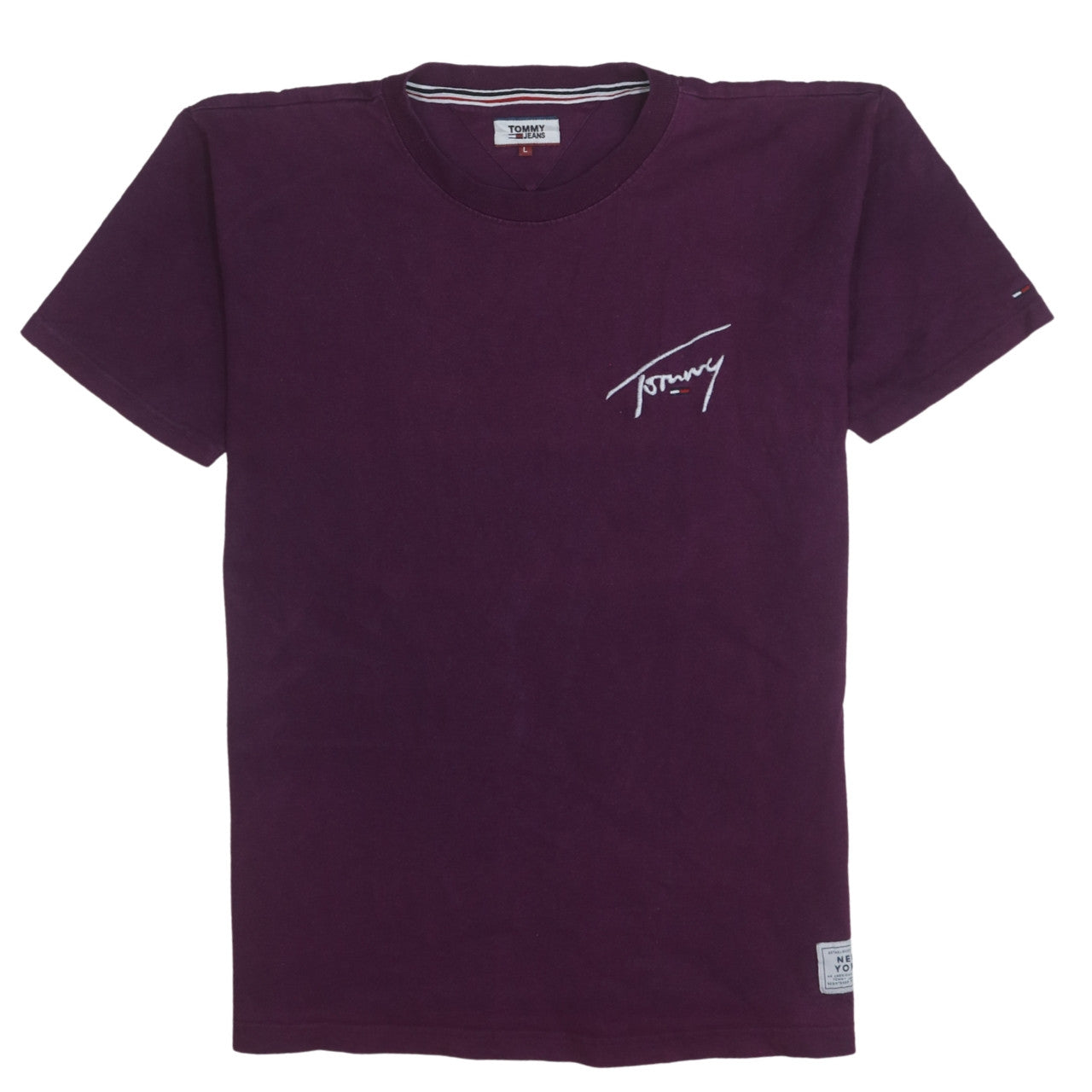 Mens UK Size L Tommy Jeans Purple  T-Shirt