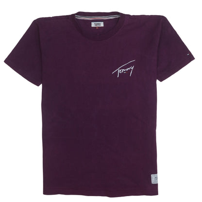 Mens UK Size L Tommy Jeans Purple  T-Shirt