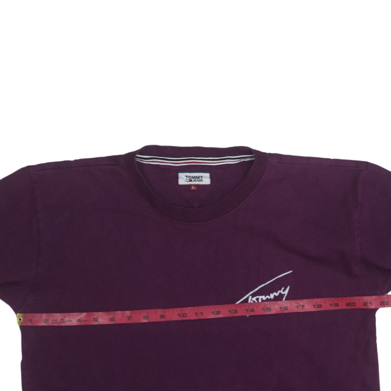 Mens UK Size L Tommy Jeans Purple  T-Shirt