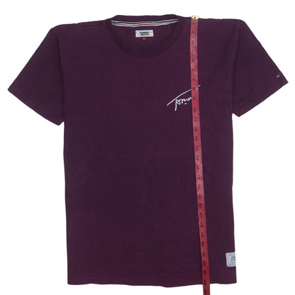 Mens UK Size L Tommy Jeans Purple  T-Shirt