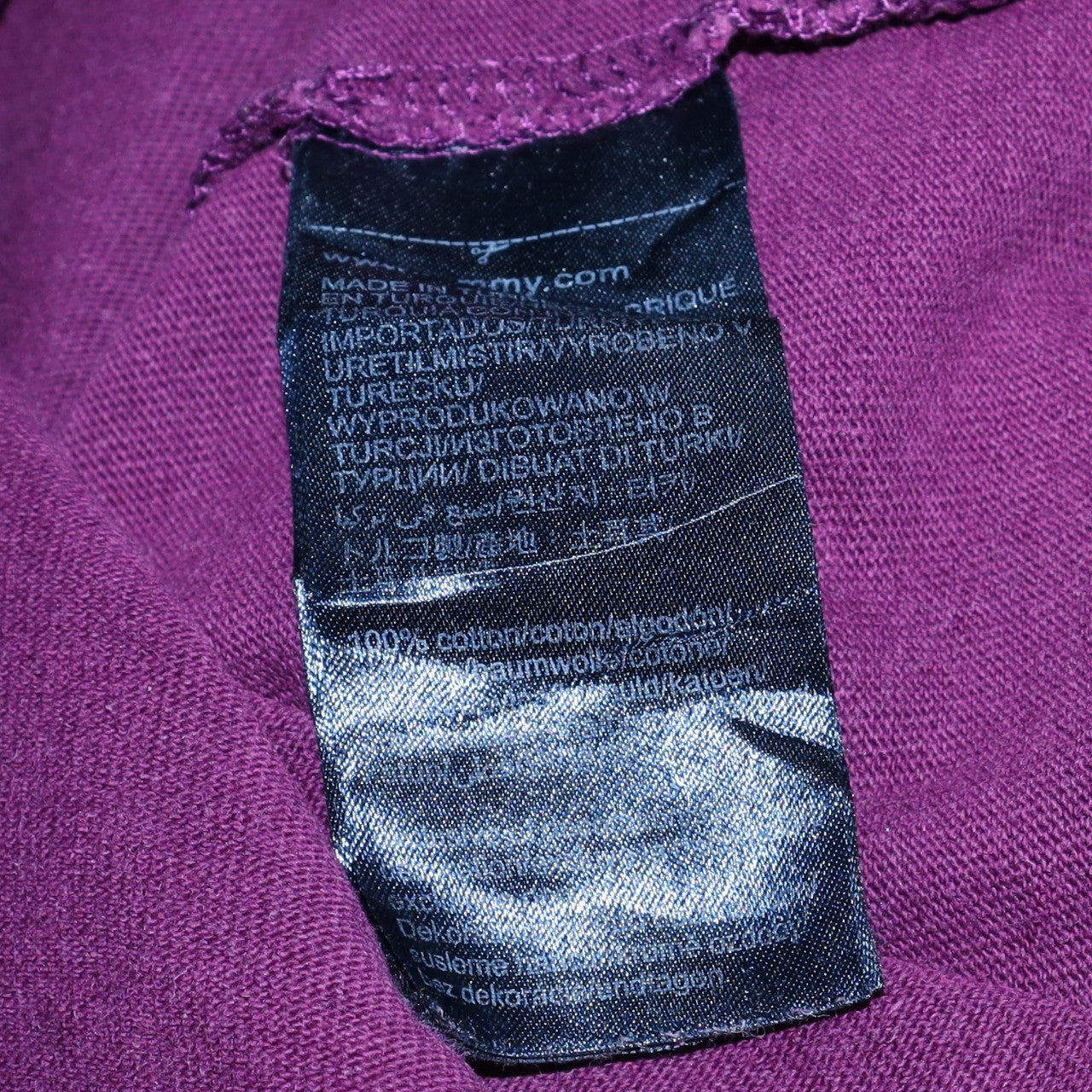Mens UK Size L Tommy Jeans Purple  T-Shirt