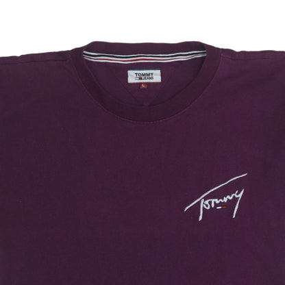 Mens UK Size L Tommy Jeans Purple  T-Shirt