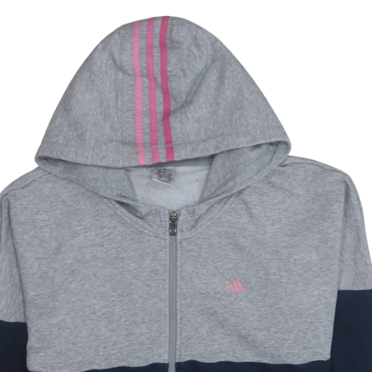 Womens UK Size 14 adidas Grey Full Zip Hoodie
