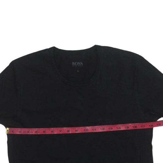 Mens UK Size M HUGO BOSS Black  T-Shirt