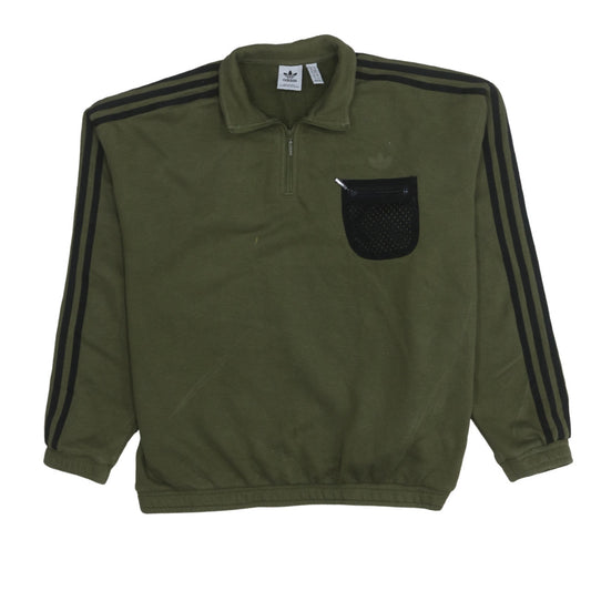 Womens UK Size 10 adidas Green Pullover Sweatshirt