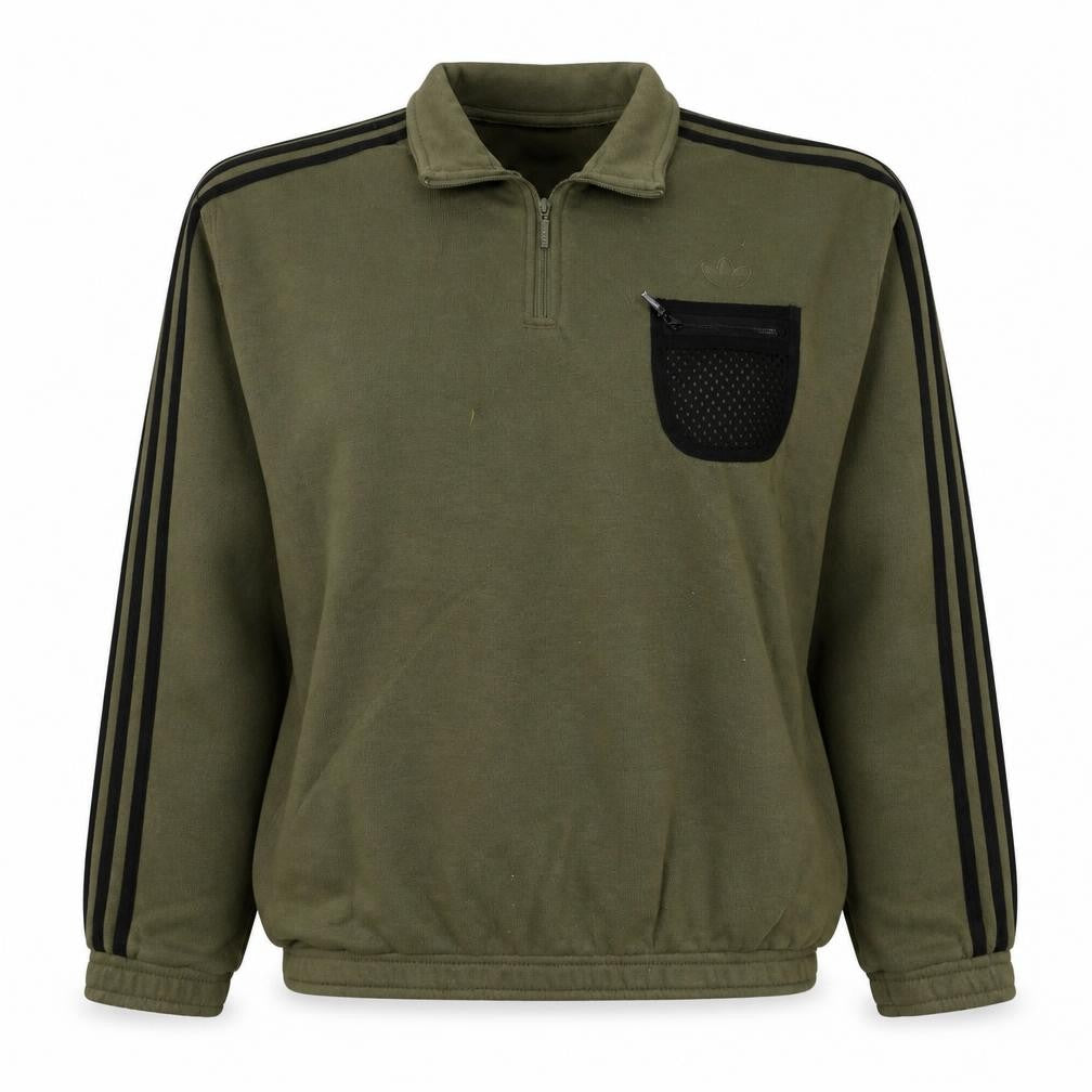 Womens UK Size 10 adidas Green Pullover Sweatshirt