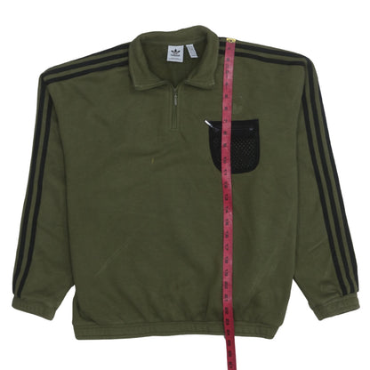 Womens UK Size 10 adidas Green Pullover Sweatshirt