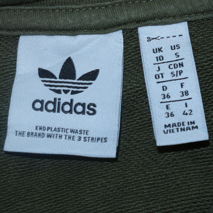 Womens UK Size 10 adidas Green Pullover Sweatshirt