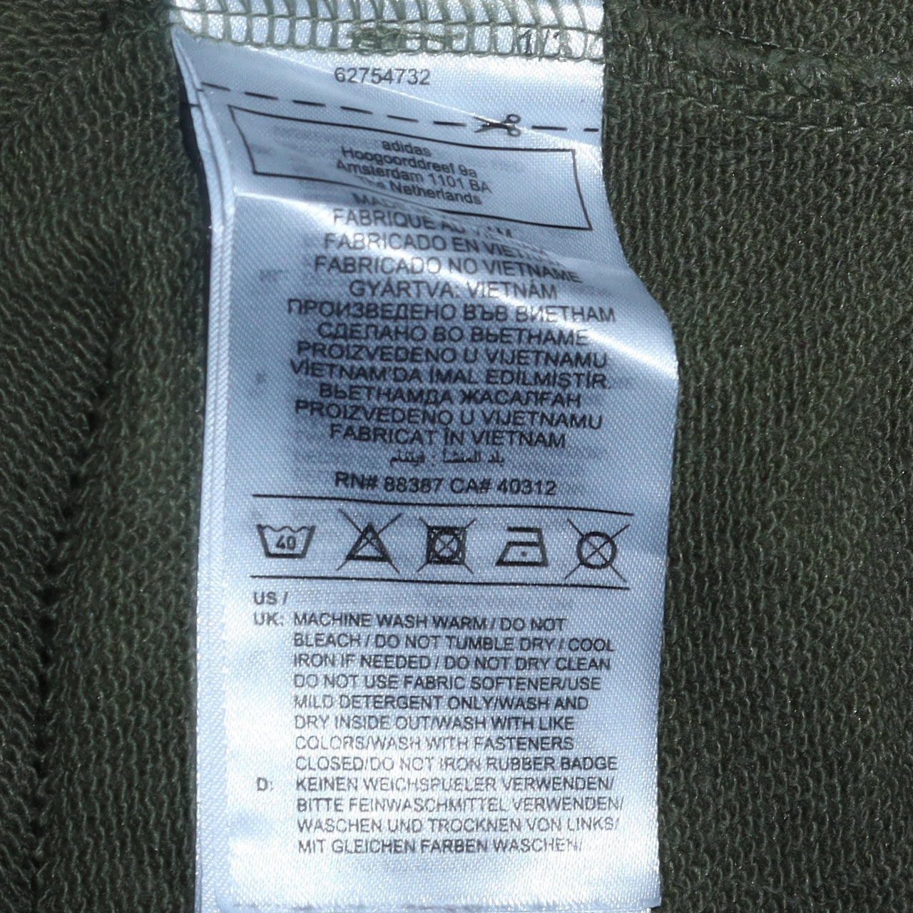 Womens UK Size 10 adidas Green Pullover Sweatshirt