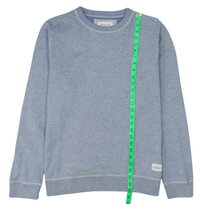 Mens UK Size L Quiksilver Blue Pullover Jumper