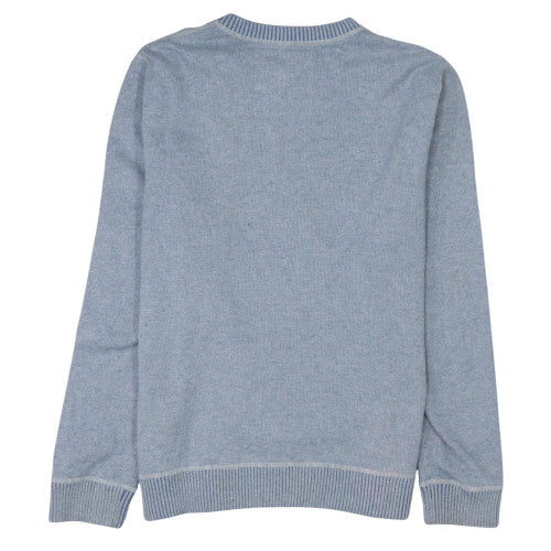 Mens UK Size L Quiksilver Blue Pullover Jumper
