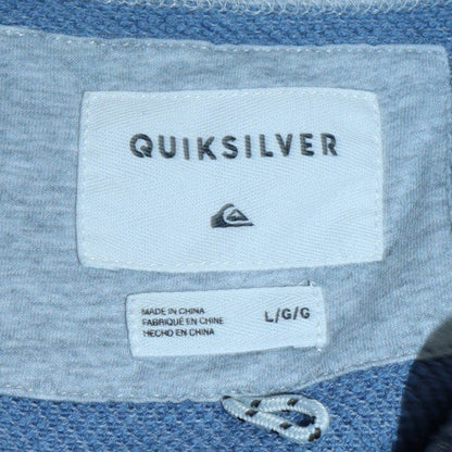 Mens UK Size L Quiksilver Blue Pullover Jumper