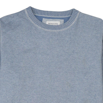 Mens UK Size L Quiksilver Blue Pullover Jumper