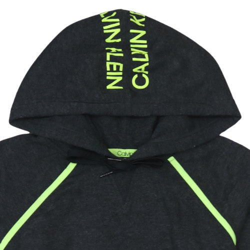 Womens UK Size M Calvin Klein Black Pullover Hoodie