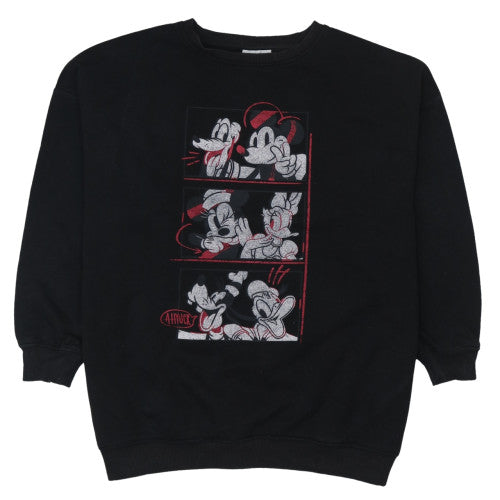 Womens UK Size L Disney Black Pullover Sweatshirt