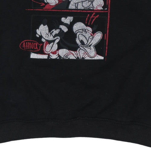 Womens UK Size L Disney Black Pullover Sweatshirt