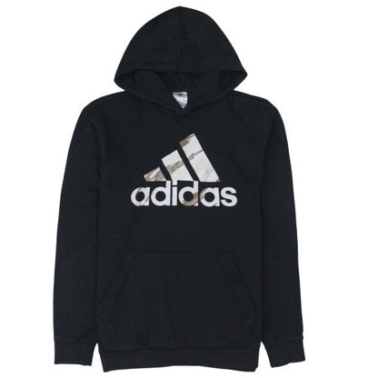 Mens UK Size S adidas Black Pullover Hoodie
