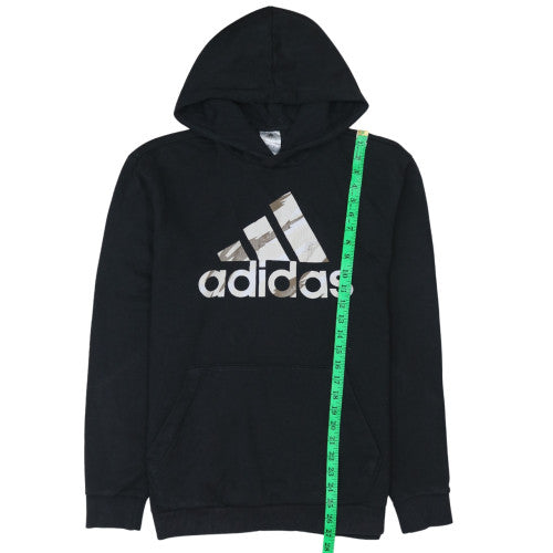Mens UK Size S adidas Black Pullover Hoodie