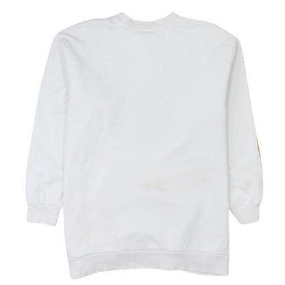 Womens UK Size XS Bershka White Pullover Sweatshirt