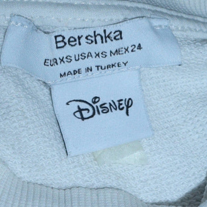 Womens UK Size XS Bershka White Pullover Sweatshirt