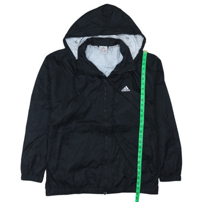 Mens UK Size L adidas Black Windbreaker Coat
