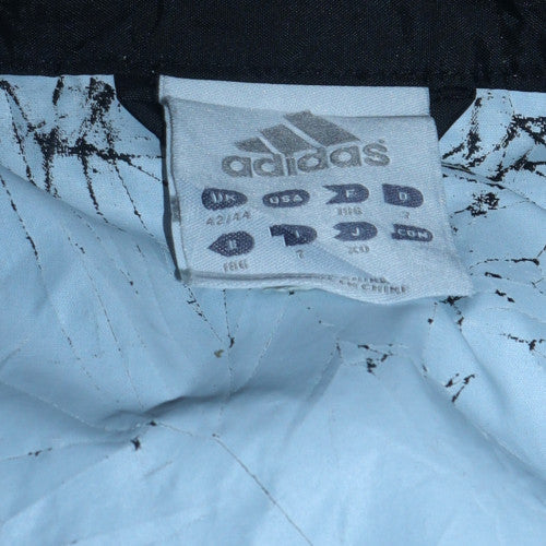 Mens UK Size L adidas Black Windbreaker Coat