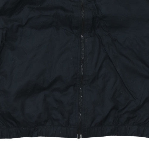 Mens UK Size L adidas Black Windbreaker Coat