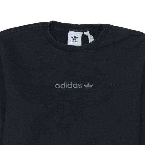Womens UK Size XS adidas Black Pullover Sweatshirt