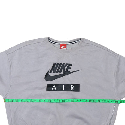 Womens UK Size L Nike Grey Pullover Sweatshirt