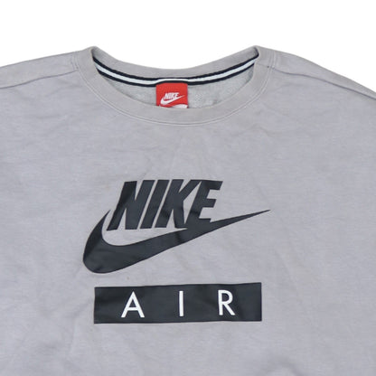 Womens UK Size L Nike Grey Pullover Sweatshirt
