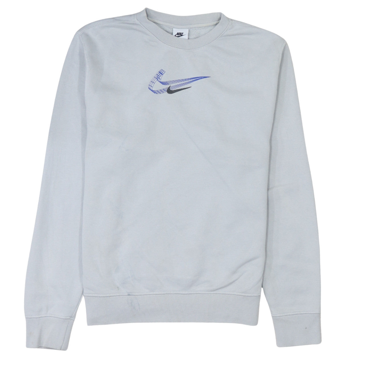 Womens UK Size S Nike Grey Pullover Sweatshirt
