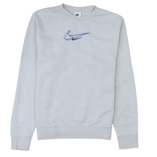 Womens UK Size S Nike Grey Pullover Sweatshirt