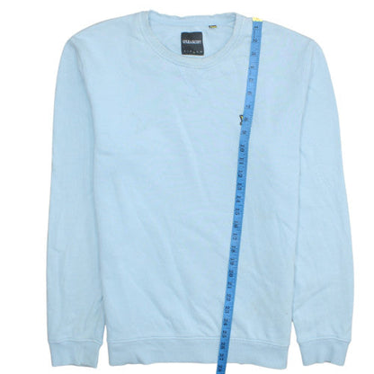 Mens UK Size L Lyle & Scott Blue Pullover Sweatshirt