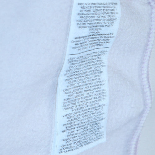 Womens UK Size XL Nike White Pullover Hoodie