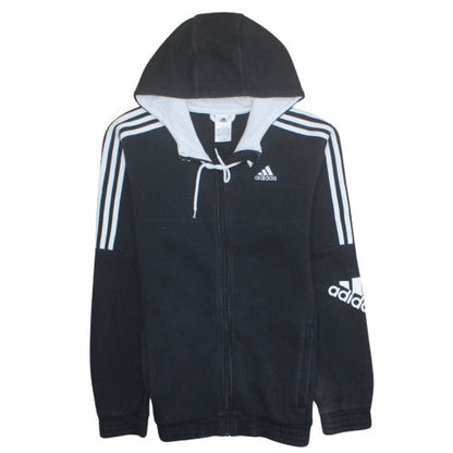 Mens UK Size S adidas Black Full Zip Hoodie
