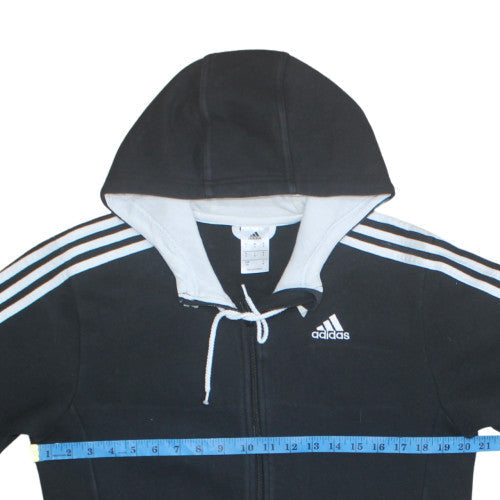 Mens UK Size S adidas Black Full Zip Hoodie