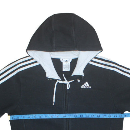Mens UK Size S adidas Black Full Zip Hoodie