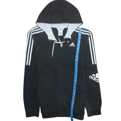 Mens UK Size S adidas Black Full Zip Hoodie