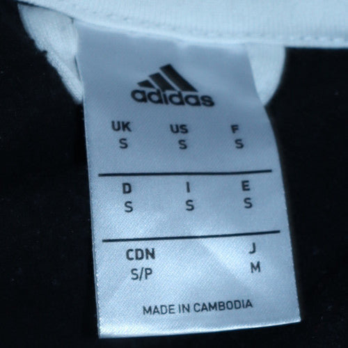 Mens UK Size S adidas Black Full Zip Hoodie