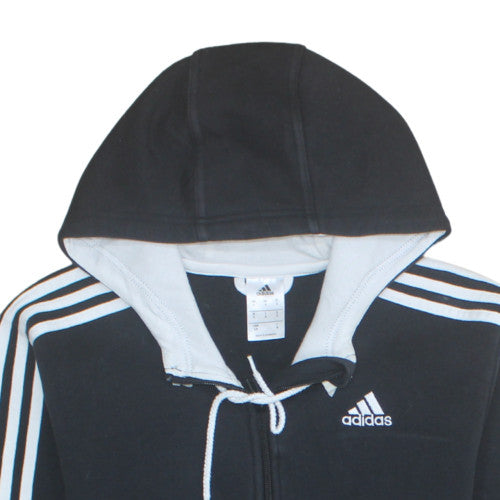 Mens UK Size S adidas Black Full Zip Hoodie
